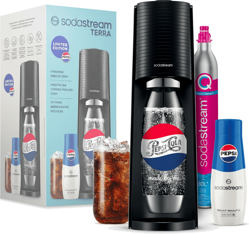 Sodastream SM TERRA Black Pepsi Megapack