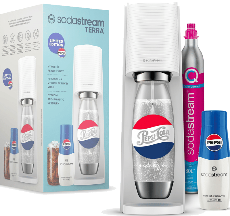 Sodastream SM TERRA White Pepsi Megapack