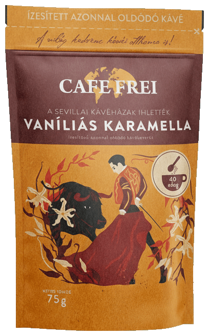 Cafe Frei Vanilla Caramel Flavored Instant Coffee 75g