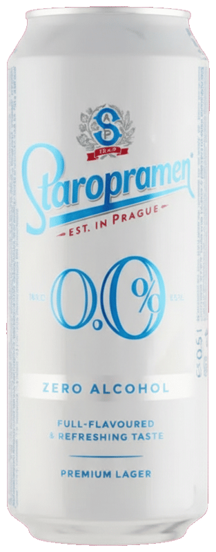 Staropramen 0,0% 0,5l doboz
