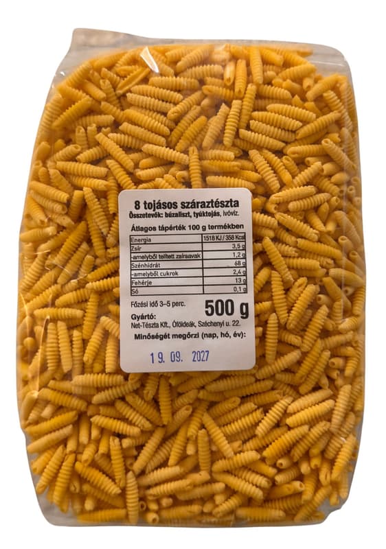 Óföldeáki - 8 tojásos csigatészta