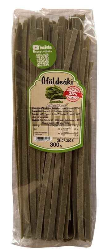 Óföldeáki - Spenótos szélesmetélt