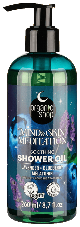 Organic Shop Sleeping Soothing Shower Oil Mind&Skin Meditation, 260 ml