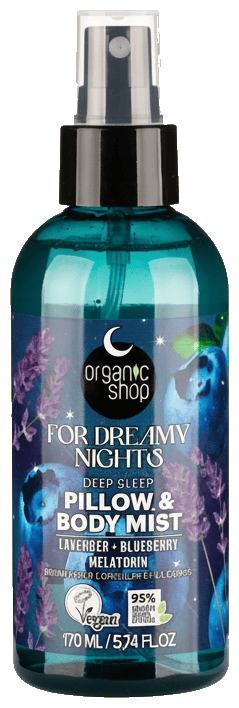 Organic Shop Sleeping Deep Pillow And Body Mist For Dreamy Nights, 170 ml