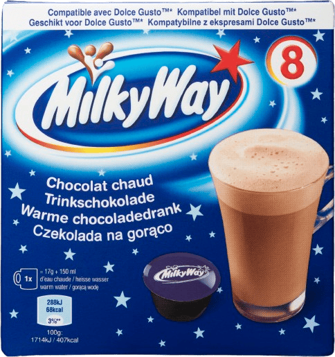 Milkyway Dolce Gusto compatible hot chocolate 8x15g