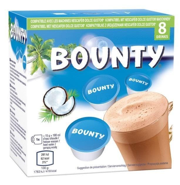 Bounty Dolce Gusto compatible  hot chocolate 120g
