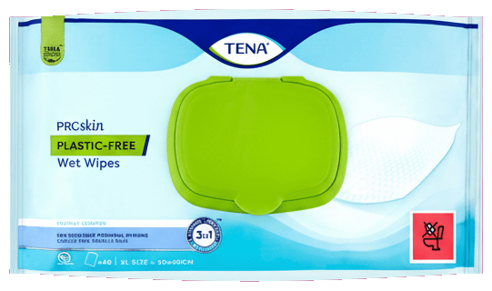 Tena Plastic-Free Wet Wipes