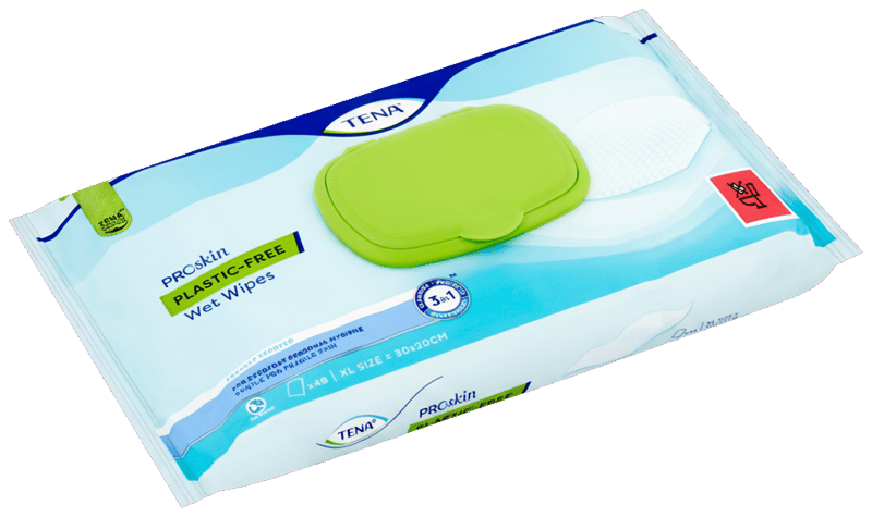 Tena Plastic-Free Wet Wipes