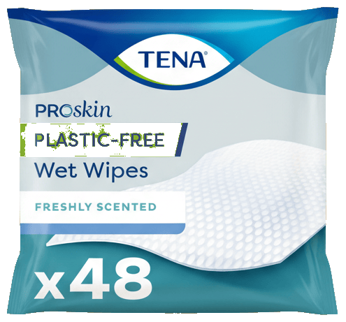 Tena Plastic-Free Wet Wipes