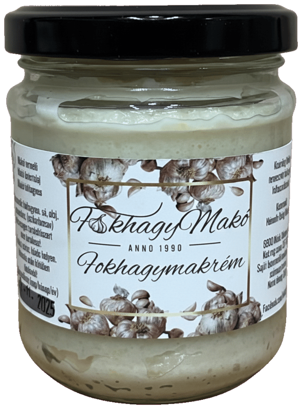 FokhagyMakó Natúr fokhagymakrém