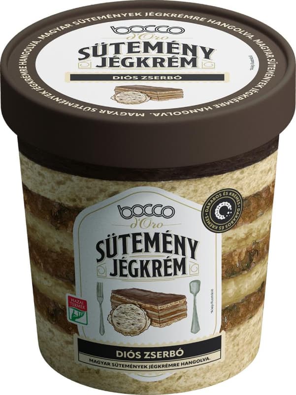 Diós zserbó ice cream