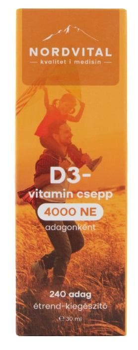Nordvital D3 vitamin drops 30 ml (240 servings)