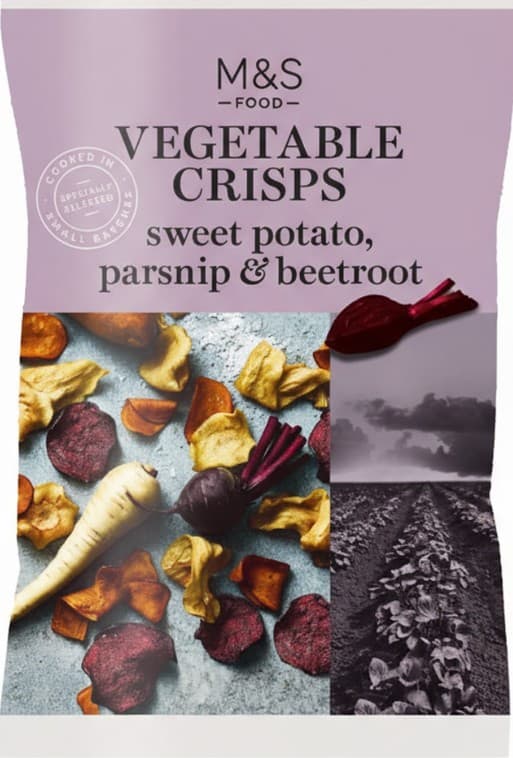 Marks & Spencer Gyökérzöldség chips tengeri sóval