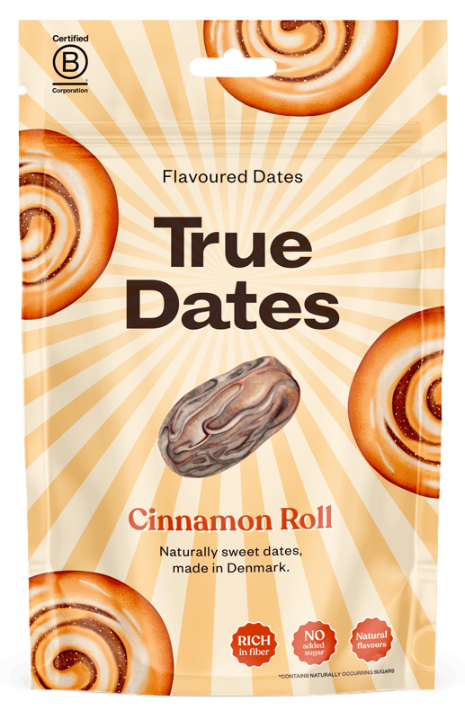 True Dates pitted flavoured dates - Cinnamon Roll