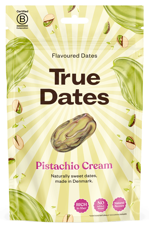 True Dates pitted flavoured dates - Creamy Pistachio