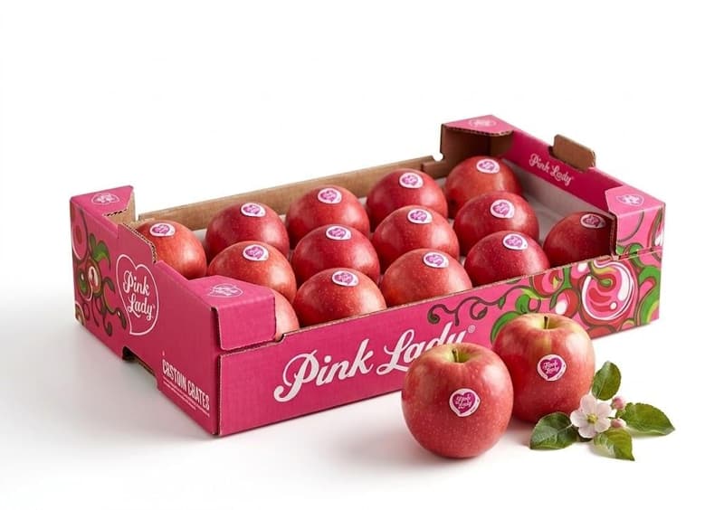Pink Lady Apple, packed