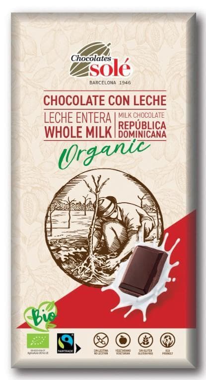 Chocolates Solé BIO tejcsokoládé
