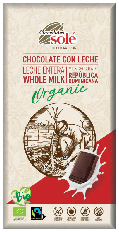 Chocolates Solé BIO tejcsokoládé