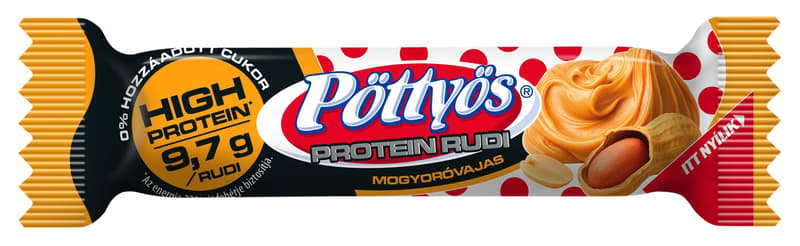 Pöttyös Rudi protein bar peanut butter