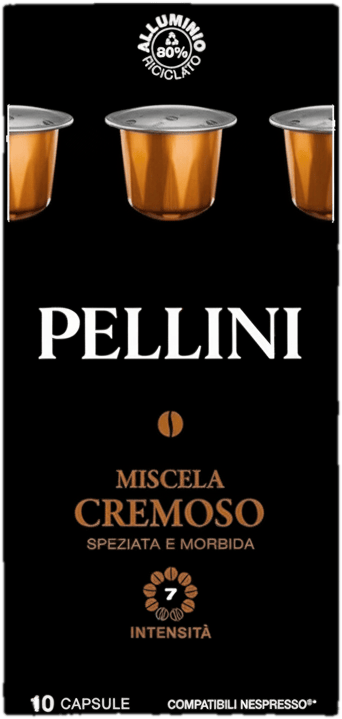 PELLINI Creamy Nespresso-compatible aluminum coffee capsule (55 g)