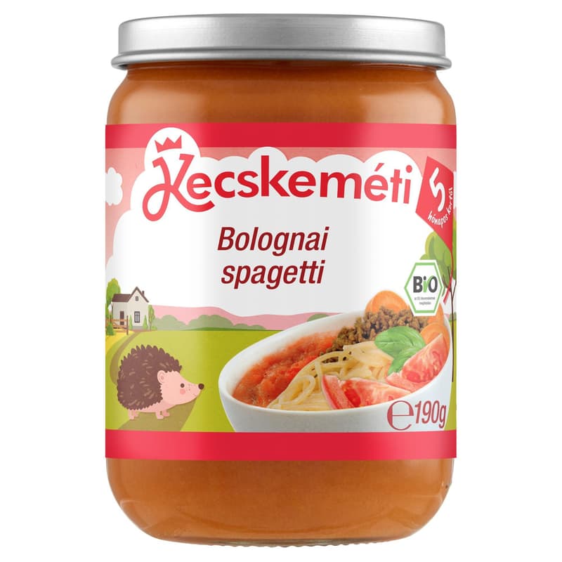 Kecskemét Organic Spaghetti Bolognaise, from 5 months of age