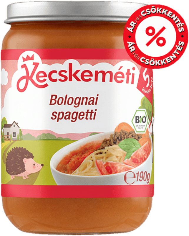 Kecskemét Organic Spaghetti Bolognaise, from 5 months of age