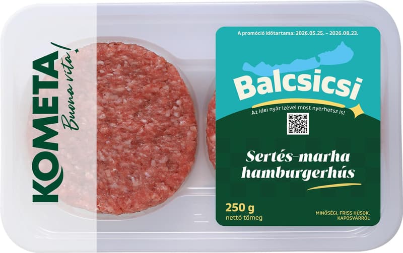 Kométa sertés-marha hamburgerhús