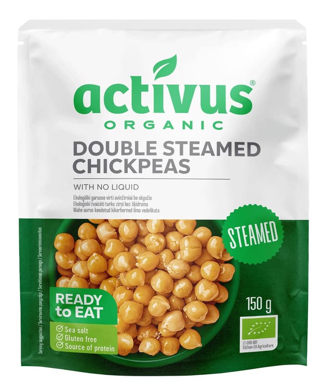 Activus Organic Steamed Chickpeas
