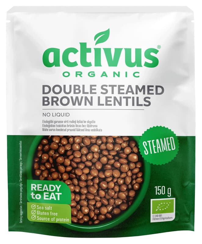 Activus Organic Steamed Lentils