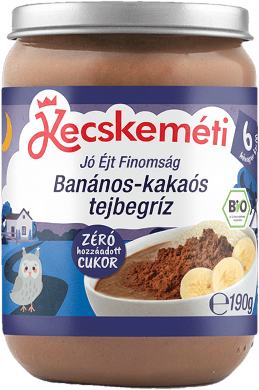 Kecskeméti Bio Banános-kakaós tejbegríz, 6 hónapos kortól