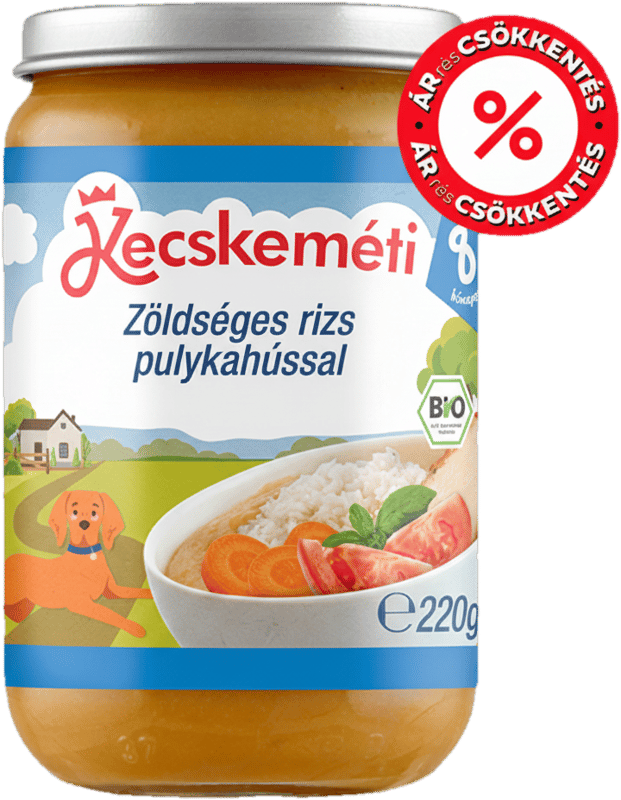 Kecskeméti Organic Vegetable Rice with Turkey, from 8 months