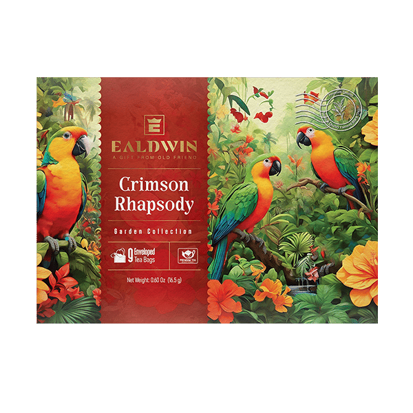 Ealdwin Assorted Tea Envelope, Crimson Rhapsody (9 Tea Bags) 18g