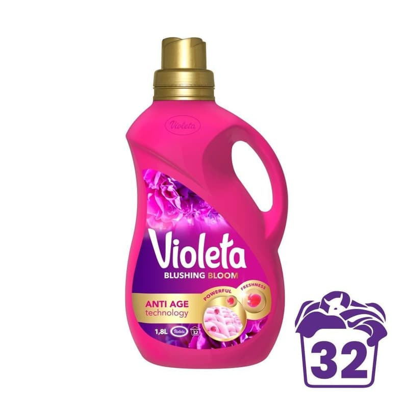 VIOLETA Blushing Bloom laundry gel for damaged fabrics, 1.8 L