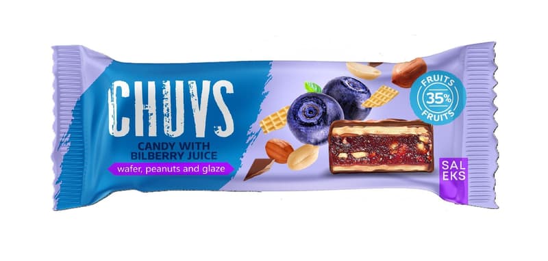 CHUVS candy with bilberry juice