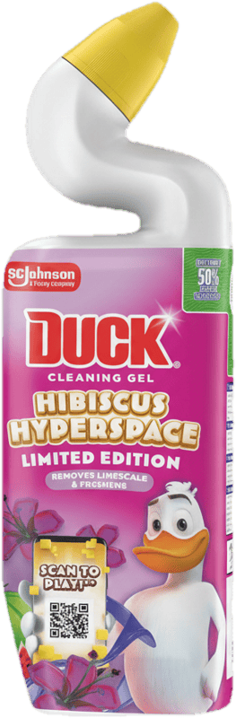 Duck Cleaning Gel WC-tisztító folyadék Hibiscus Hyperspace 750 ml