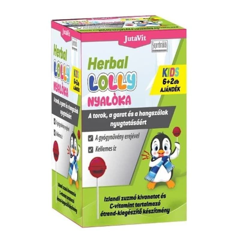 JutaVit Herbal Lolly Torok nyalóka 6+2 db