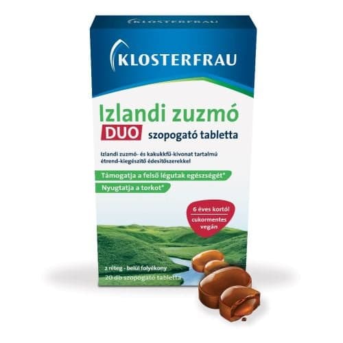 Klosterfrau izlandi zuzmó Duo szopogató tabletta 20 db