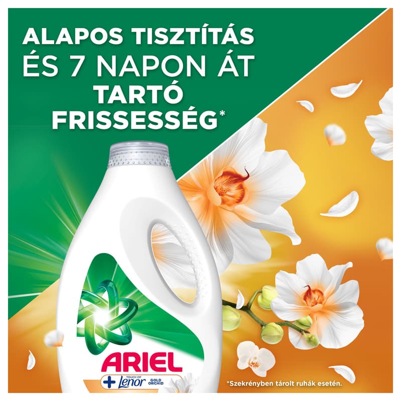 Ariel Folyékony Mosószer +Touch Of Lenor Gold Orchid 35 Mosáshoz, 1.575 l
