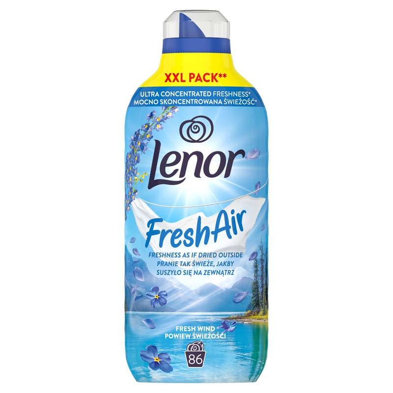 Lenor Fresh Air Effect Öblítő Fresh Wind 86 mosáshoz, 1204 ml
