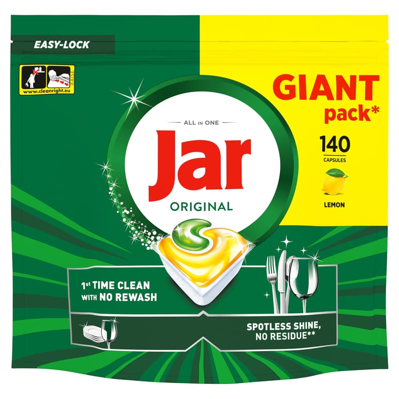 Jar Original All in One Mosogatókapszula Lemon, 140 db