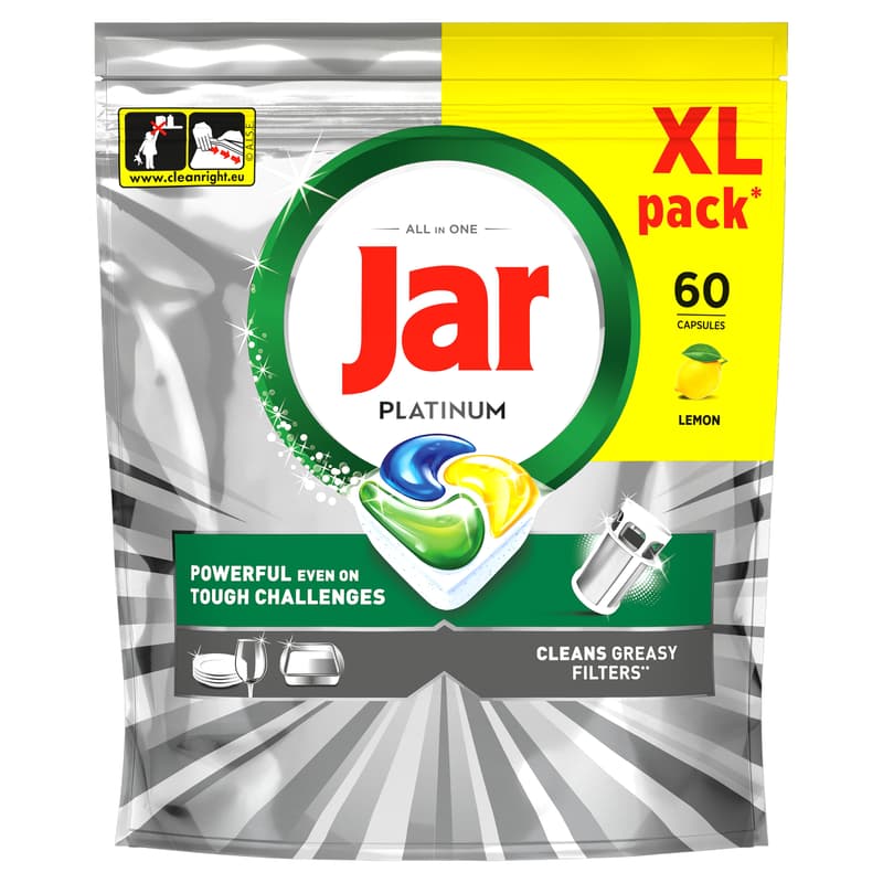 Jar Platinum All in One Mosogatókapszula Lemon, 60 db