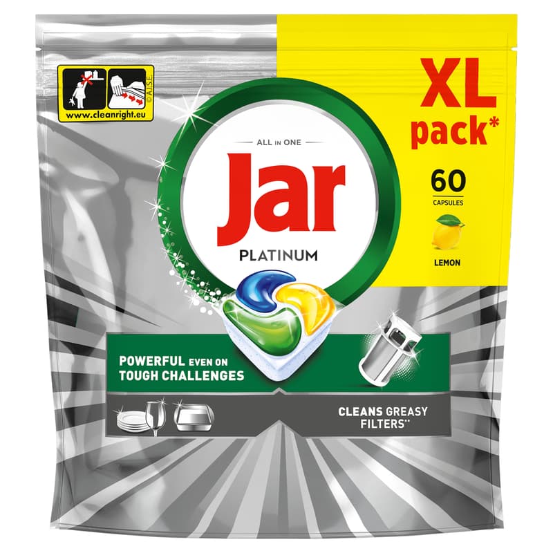 Jar Platinum All in One Mosogatókapszula Lemon, 60 db