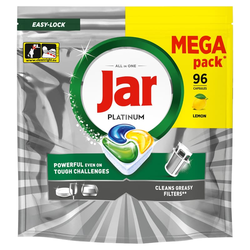 Jar Platinum All in One Mosogatókapszula Lemon, 96 db