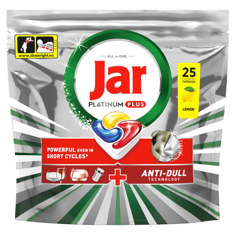 Jar Platinum Plus All in One Mosogatókapszula Lemon, 125 db