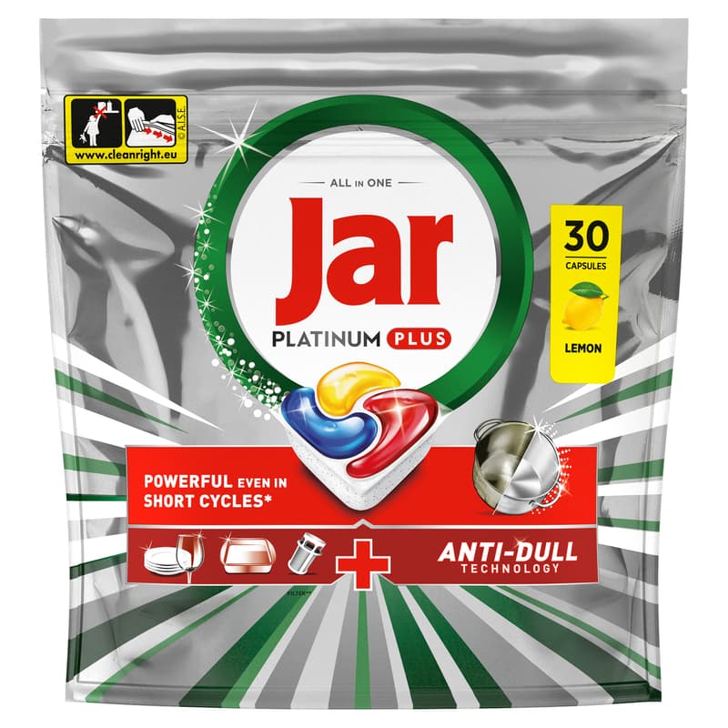 Jar Platinum Plus All in One Mosogatókapszula Lemon, 150 db