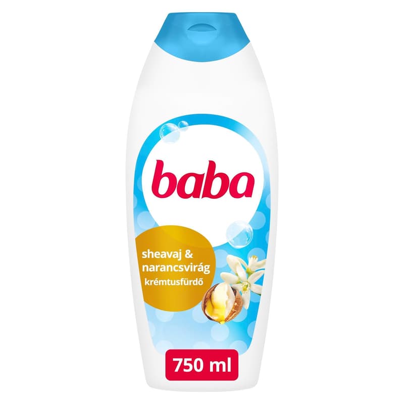 Baba Shower Cream with Shea Butter and Orange Blossom Scent 750 ml