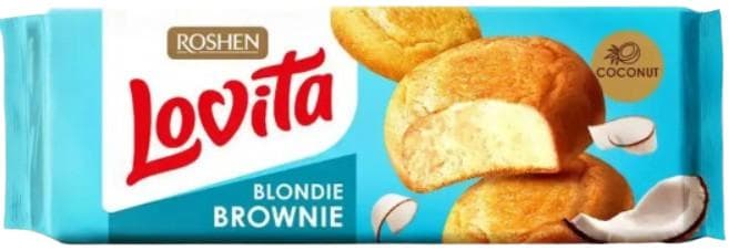 Roshen Blondie Brownie coconut tea biscuit