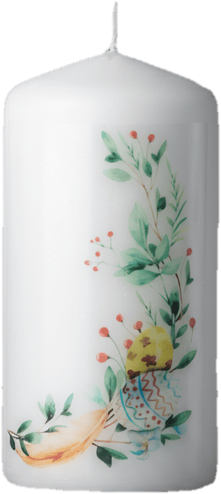 Pillar candle 60x120mm, Happy Easter