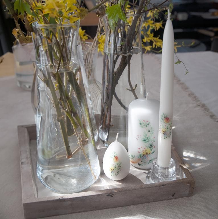 Pillar candle 60x120mm, Happy Easter