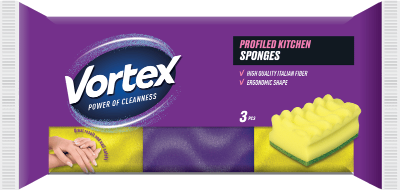VORTEX PROFILED & CARE Kitchen sponges